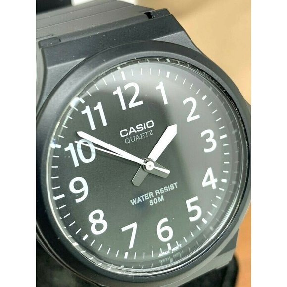 Casio Men's Watch MW240-1B Analog Quartz Black Dial 40mm Rubber Band 1330 - Picture 12 of 13